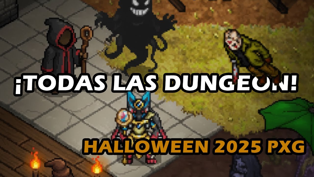 Como hacer todas las Dungeon del Evento Halloween Pokexgames 2025