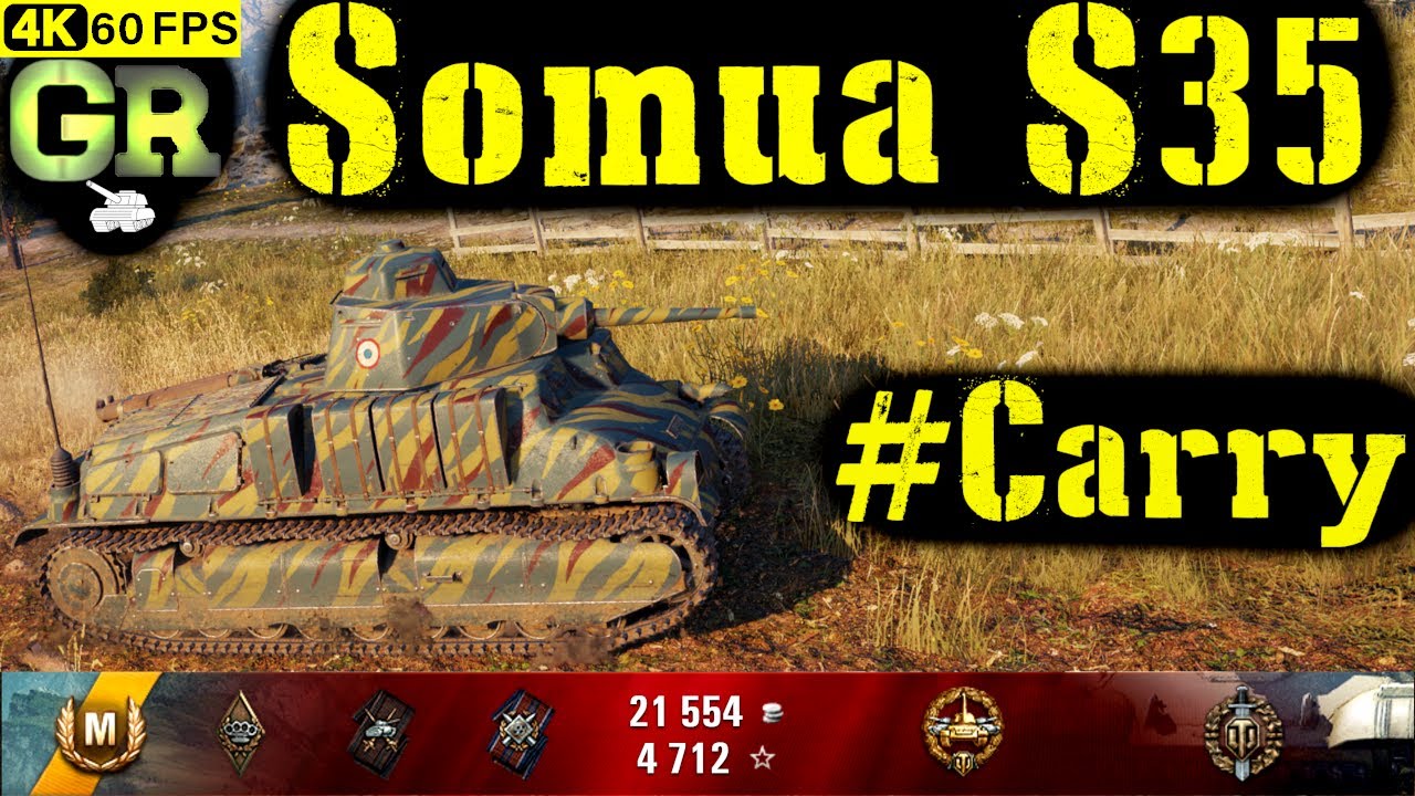 World of Tanks Somua S35 Replay - 7 Kills 1K DMG(Patch 1.4.1)