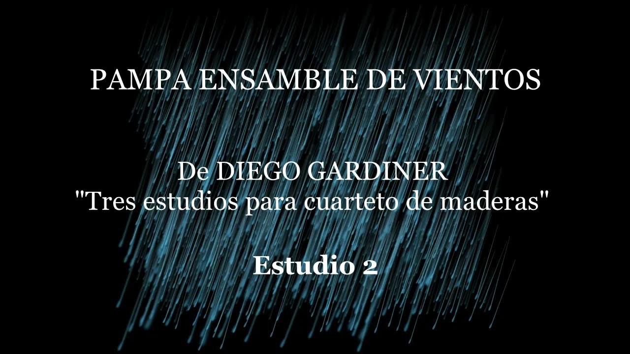 PAMPA ENSAMBLE DE VIENTOS . Estudio 2 para cuarteto de maderas. Compositor: DIEGO GARDINER
