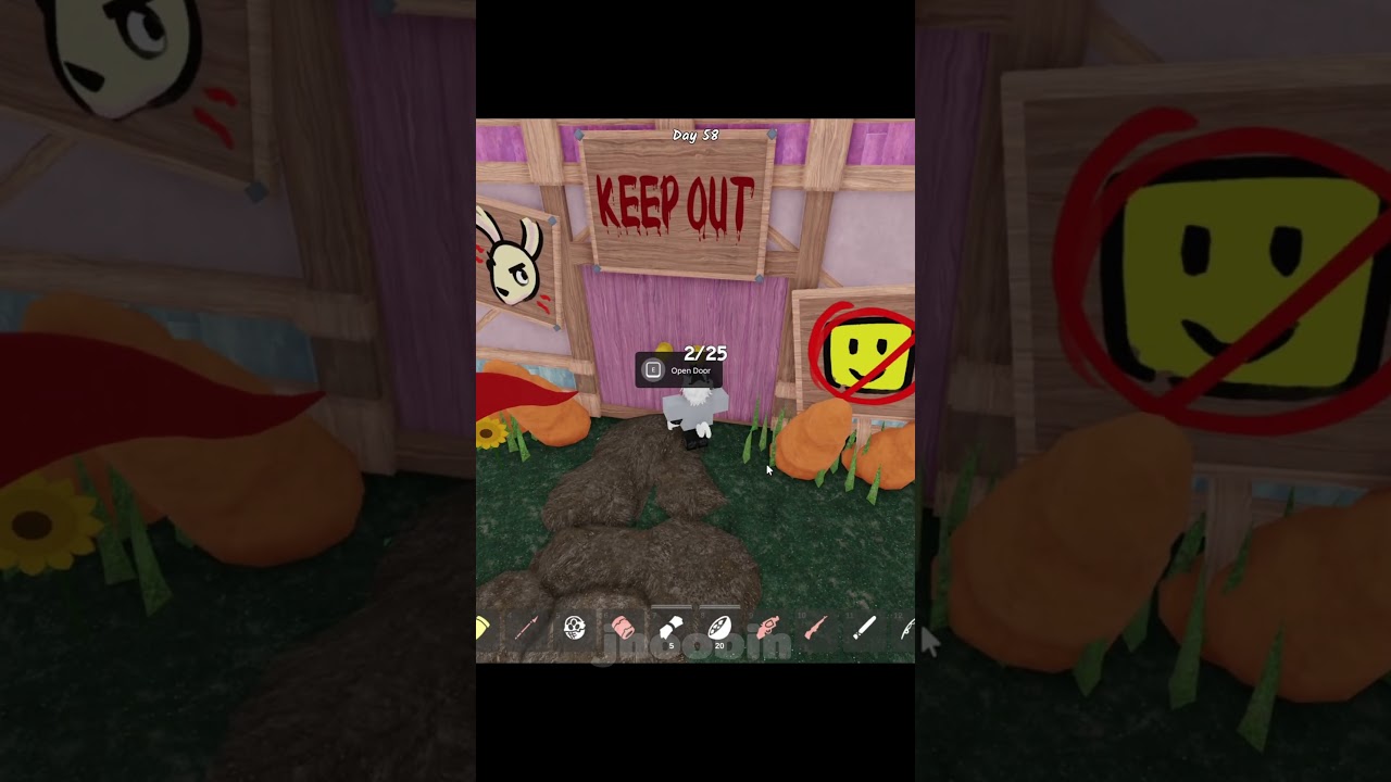 I steal the easter bunny egg in 99 nights #99nightintheforest #roblox