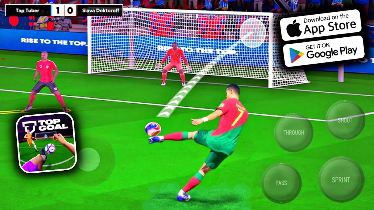 Top Goal: Soccer Champion ( Android/iOS ) HD Graphics Mobile Football Game - Tap Tuber
