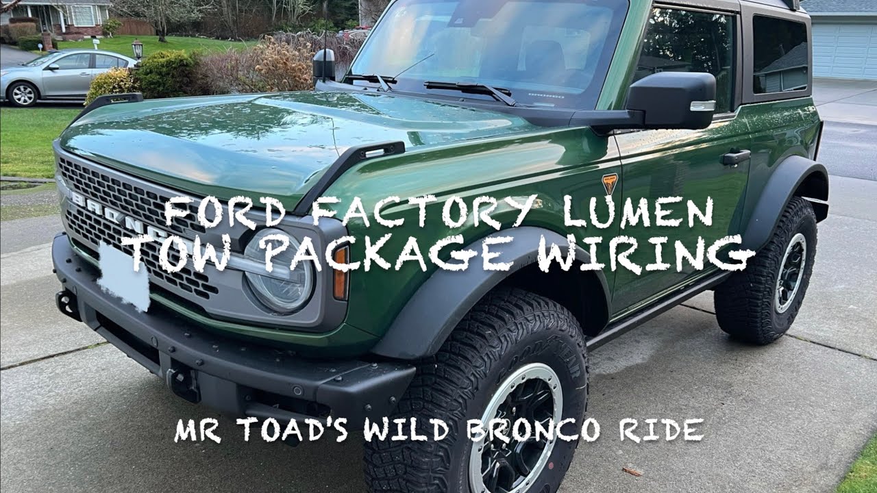 Installing The Bronco 4 & 7 Pin Factory Tow Package Wiring and Module