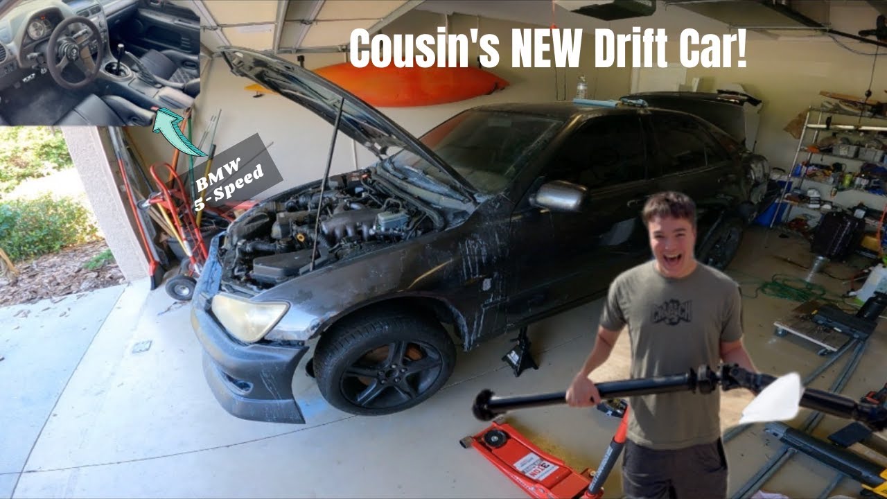 Manual Swapping my Cousin's NEW Lexus IS300 Drift Car