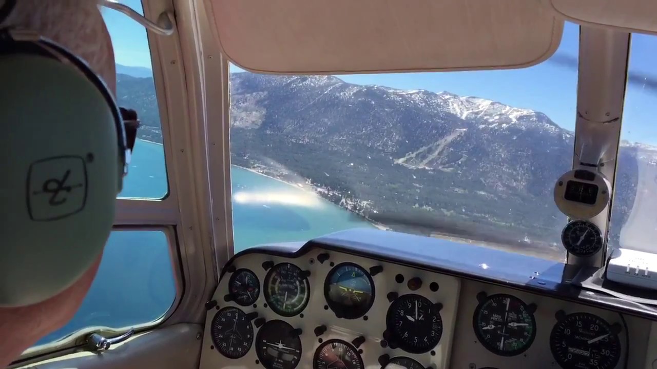 Beechcraft Debonair Approach Into South Lake Tahoe (KTVL)