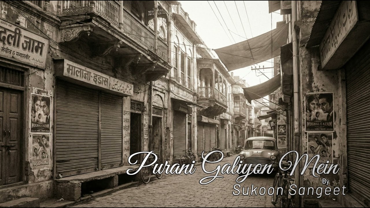 Purani Galiyon Mein | Old Bollywood Instrumental | 70s–80s Feel