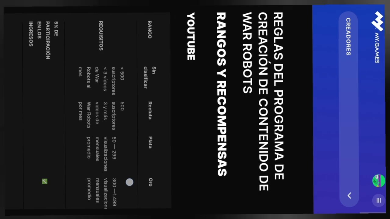 Requisitos para que te patrocine   War Robots  🟣y te de lo nuevo💪🏻😶‍🌫️🥹🥹, pd: yo no tengo patrocinio