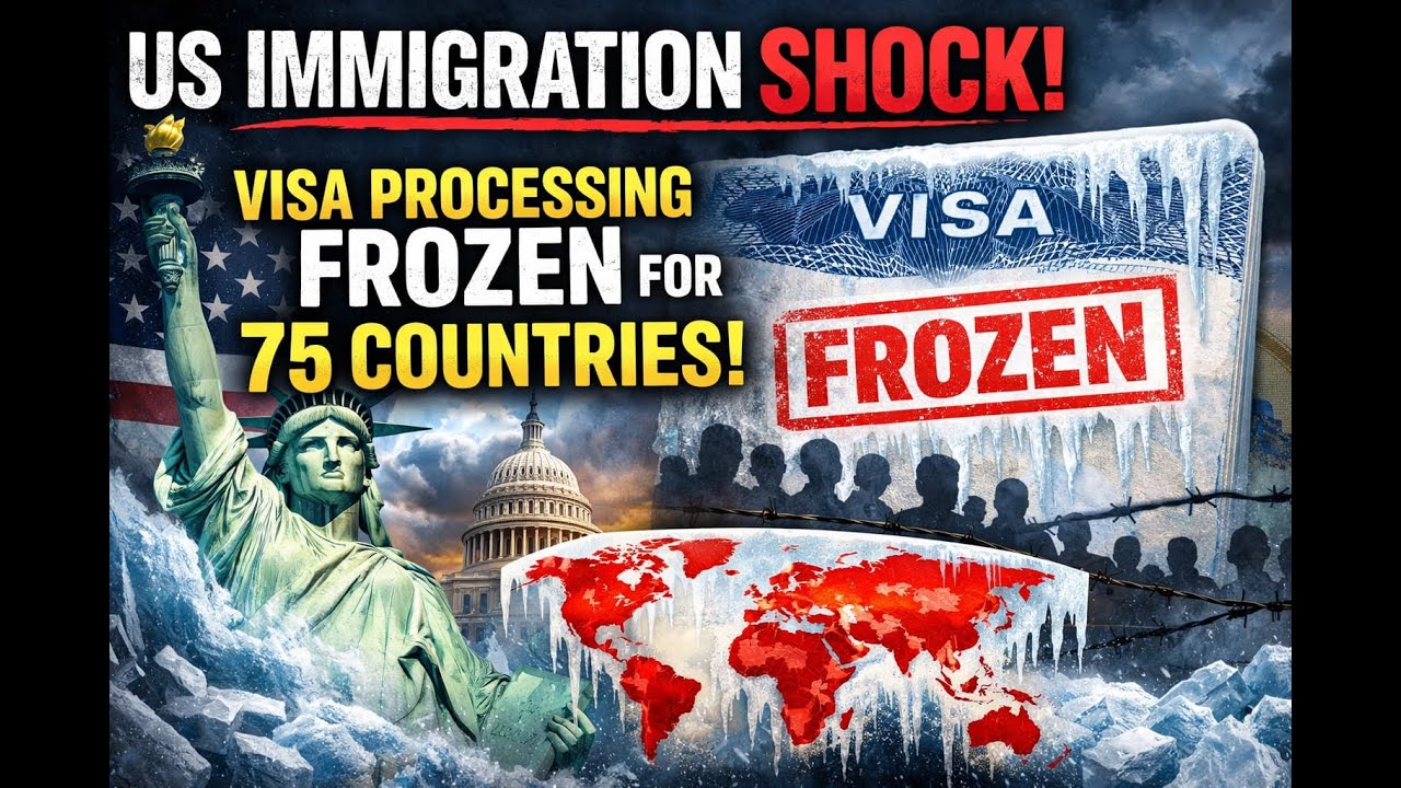 US Immigration Shock: Visa Processing Frozen for 75 Countries | Explained