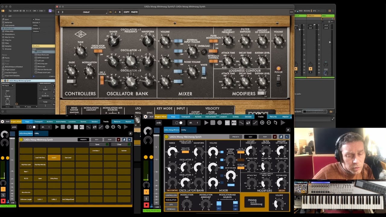 HK Live Remote - UADx Minimoog UI with TouchOSC