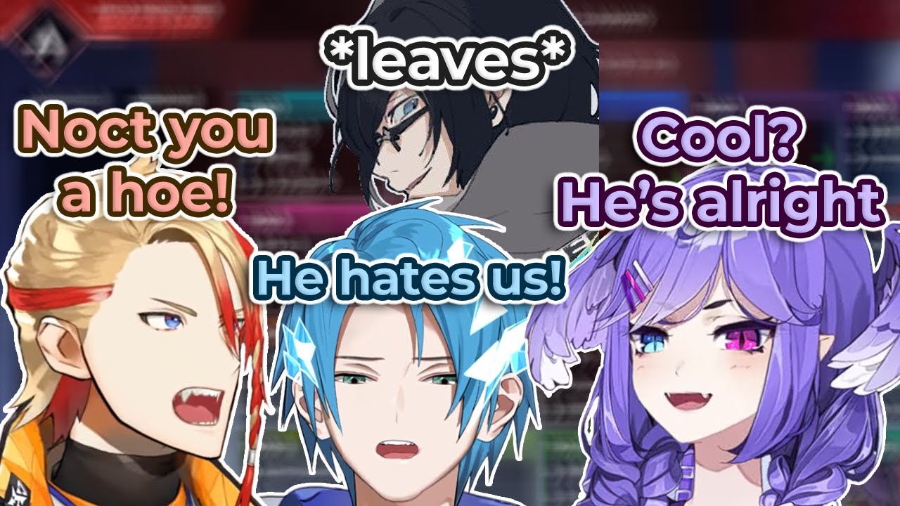 Selen and Axel tease Noct and he leaves the call | HoloTempus x NijiEN