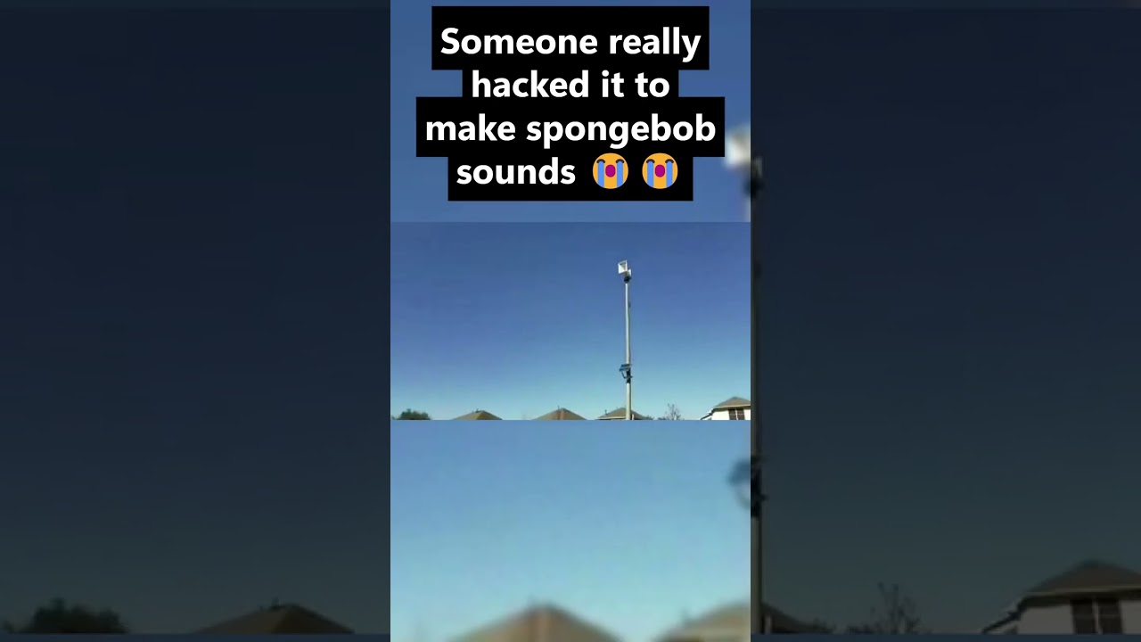 Someone really hacked the tornado siren to make Spongebob sounds 😂😂 #memes #spongebob #shorts #funny