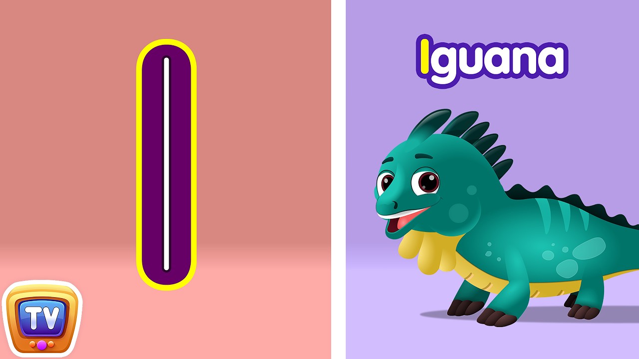 Tracing Uppercase and Lowercase Letters - Letter Ii and Letter Jj - ChuChuTV Toddler Learning Videos