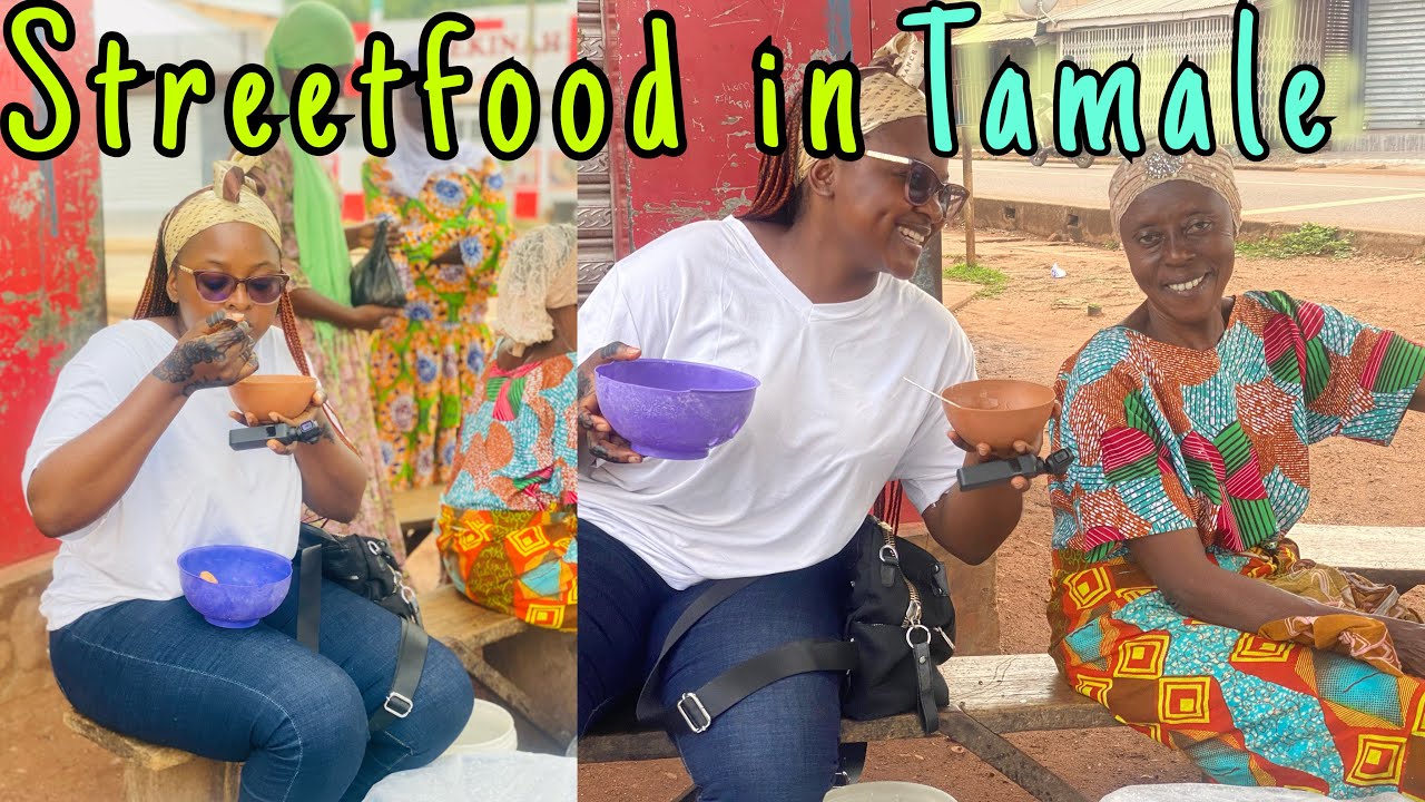 Northern Ghana Streetfood breakfast | Hausa Koko porridge and Kose