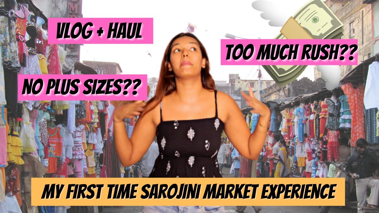 Mumbai Girl Shops at Delhi Sarojini Nagar Market FOR THE FIRST TIME! Vlog + Haul #HustleWSar