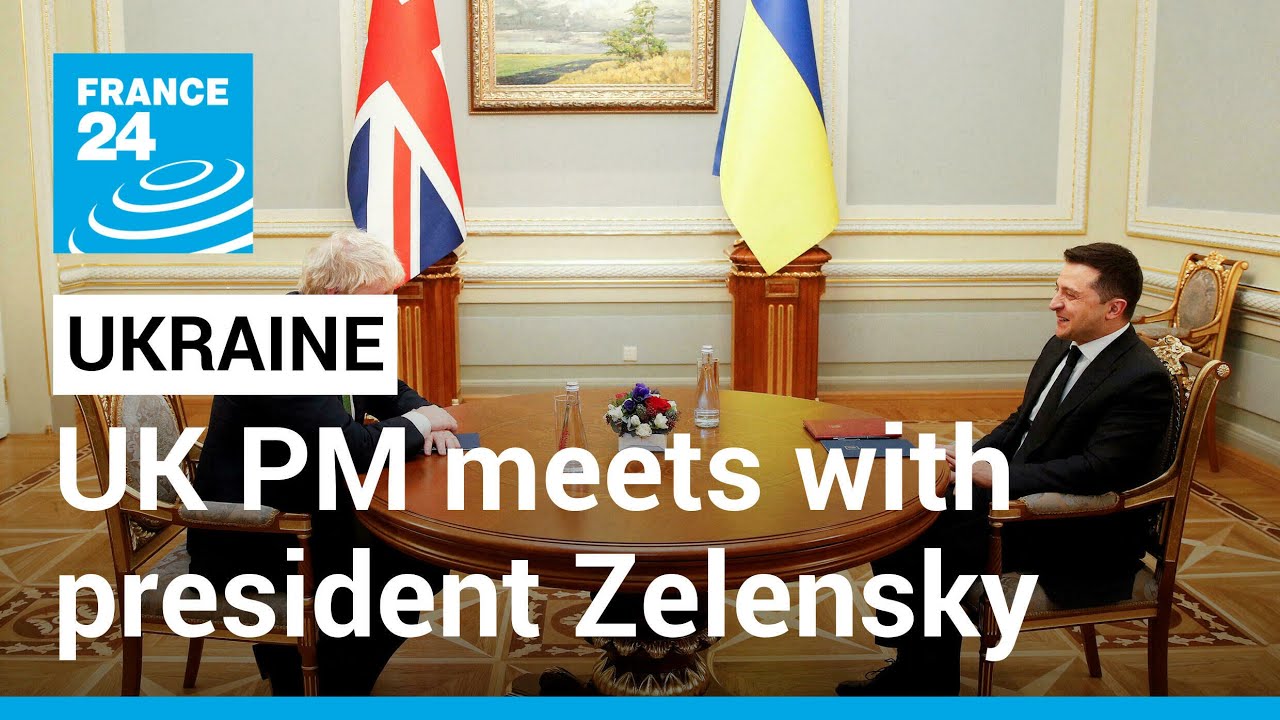 Ukraine crisis: UK PM Johnson meets with president Zelensky in Kyiv &bull; FRANCE 24 English