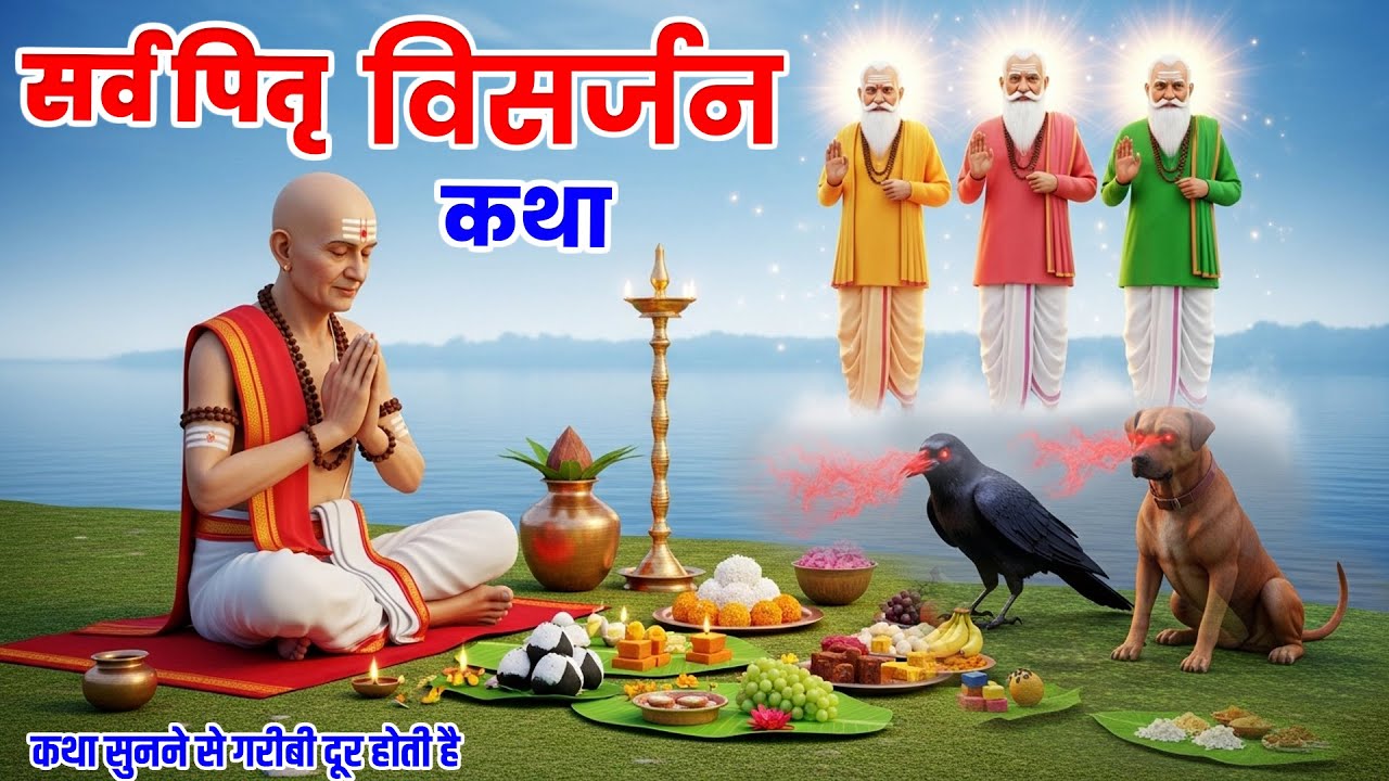 सर्व पितृ पक्ष की कथा |भगवान कृष्ण ने सुनाई ये महान कथा सुनने वाला कभी निर्धन नहीं रहता #पितृपक्ष