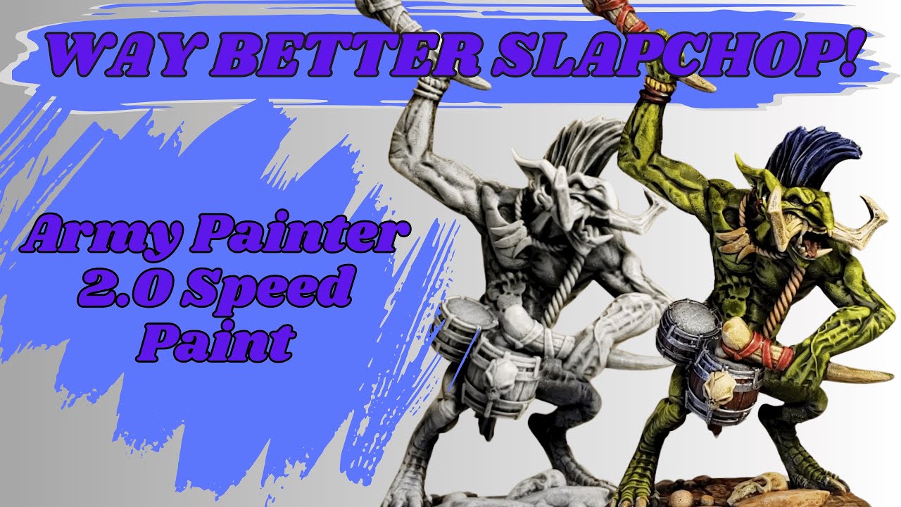 The Army Painter 2.0 Speed paint - Slap chop with the Rock n Roll Troll Miniatures! Part 3