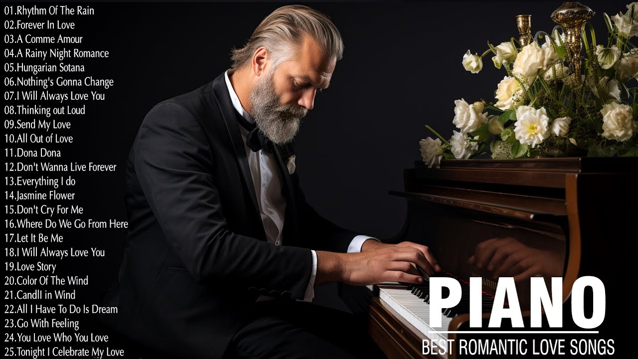 The 200 Most Beautiful Piano Music In The World For Your Heart - Romantic Love Songs Of All Time