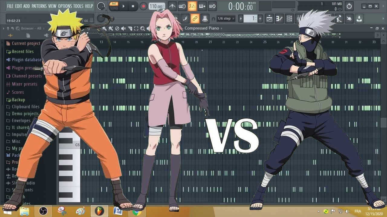 Naruto Shippuden Opening 1 - Hero's Come Back!!(AMV) - Piano
