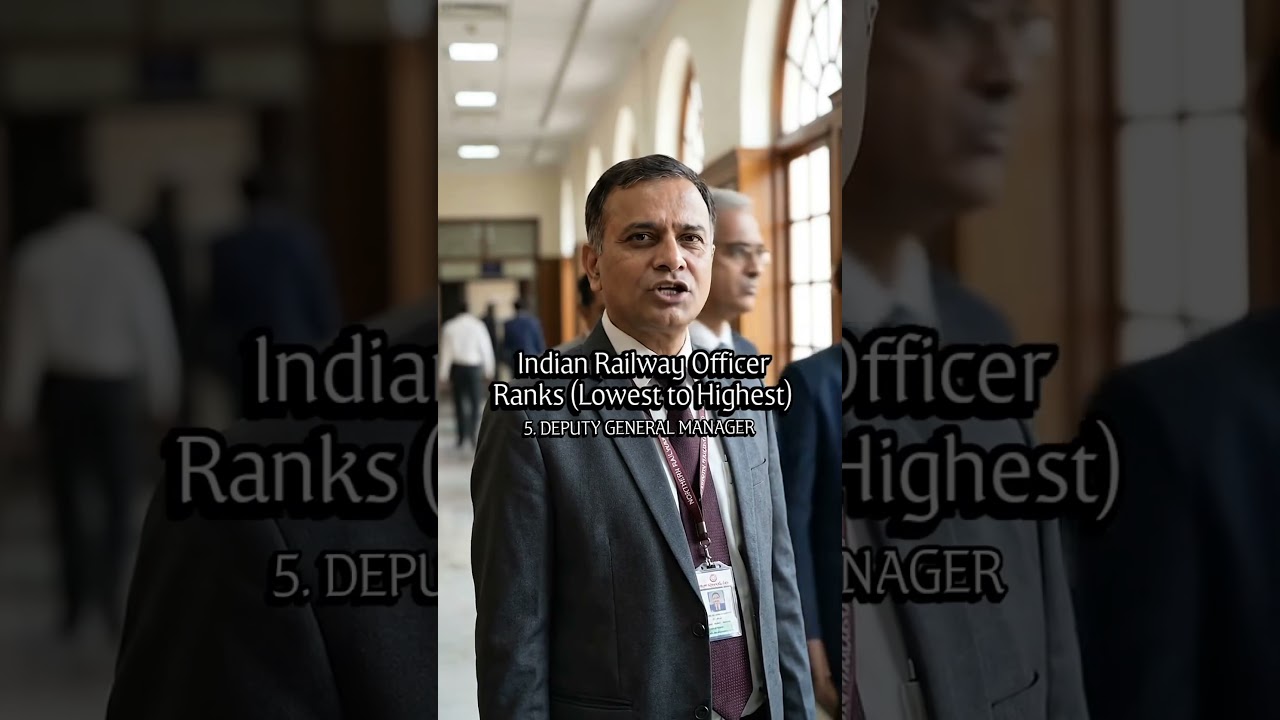 Indian Railway Officer Ranks ( Lowest to Highest) 