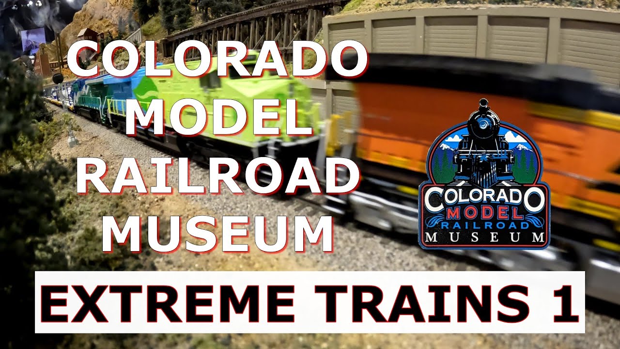 Extreme HO trains 1, at the Colorado Model Railroad Museum (CMRM), Greeley, Colorado.