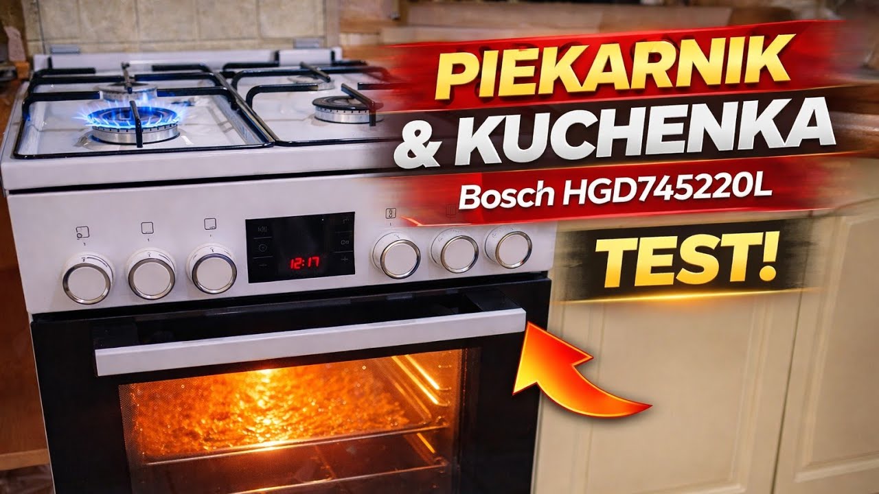 Bosch HGD745220L Kuchnia gazowo elektryczna  kuchenka wolnostojąca HGD625220L HGD745260L