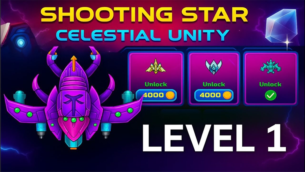 Alien Shooter Galaxy Attack 2025 | Shooting Star Celestial Unity Event Level 1 | World Bosses