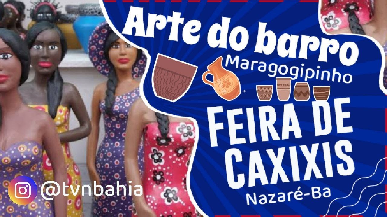 Arte do barro em Maragogipinho, feira de caxixis, Nazaré Bahia
