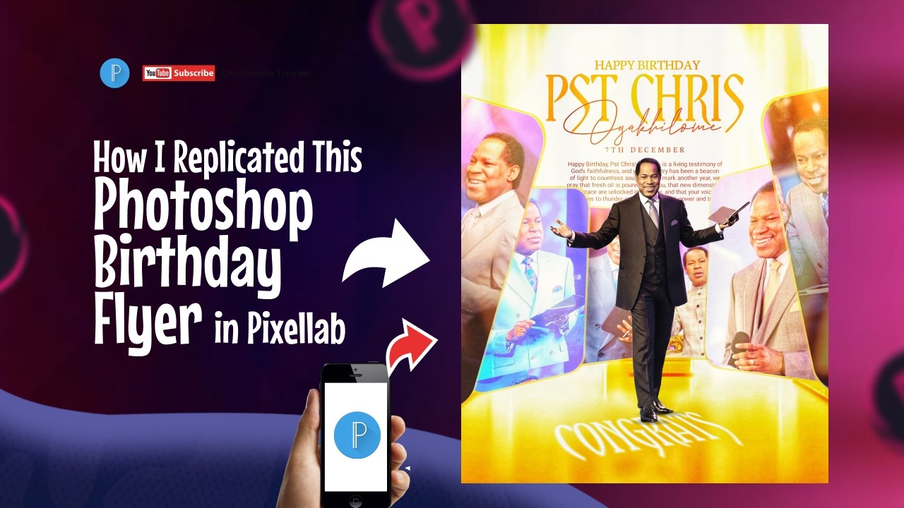 How I Replicated a Photoshop Birthday Flyer with Pixellab