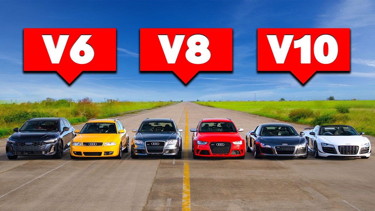 КТО ПОБЕДИТ В ЗАЕЗДЕ: Новый Audi S5 или же R8 V10?