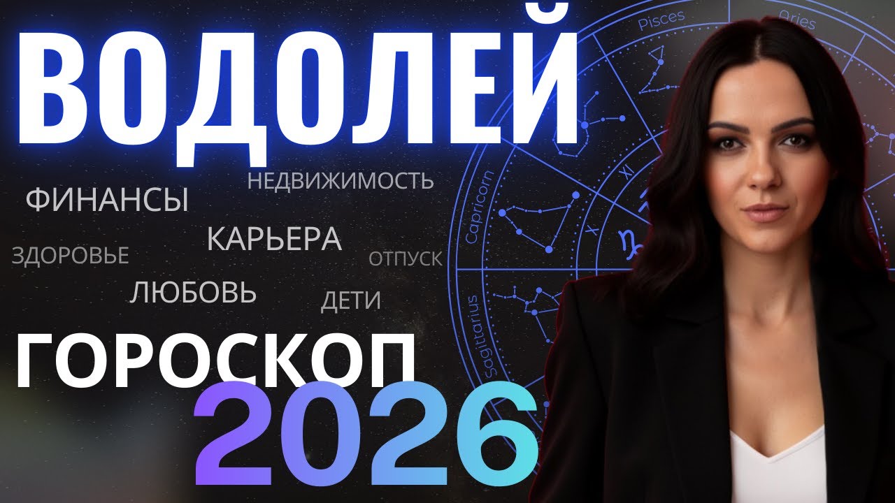 ВОДОЛЕЙ ГОРОСКОП 2026 | Прогноз на 2026 год для Водолея | Финансы, любовь, карьера, здоровье