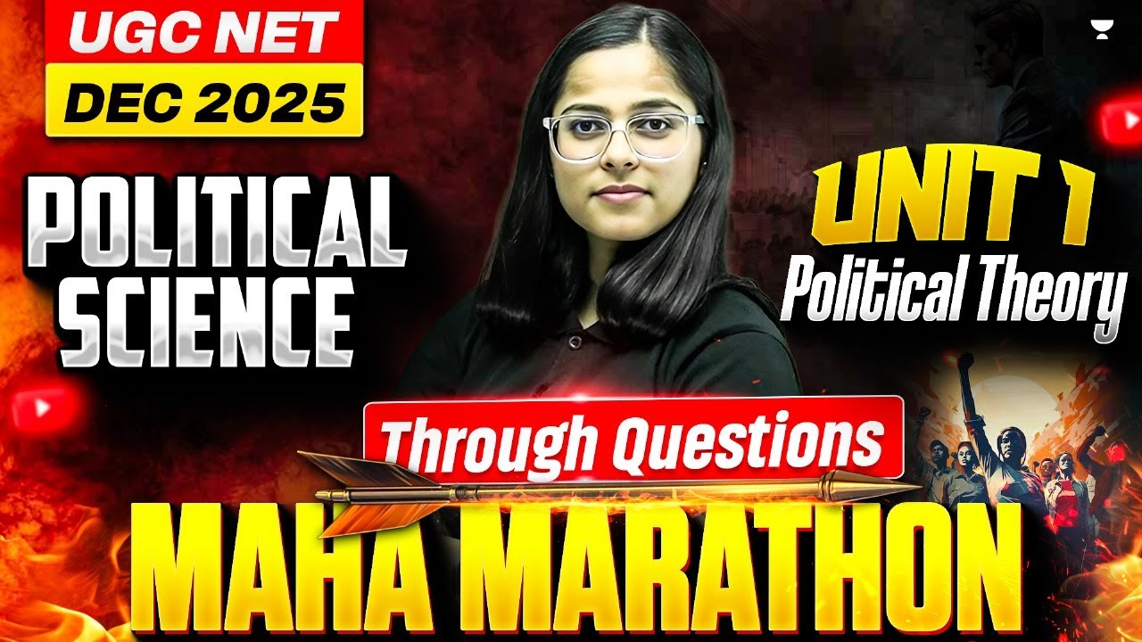 ✅ Political Theory (Unit - 1) Marathon 🔥 | UGC NET Political Science Dec 2025 | By Poorti Ma’am