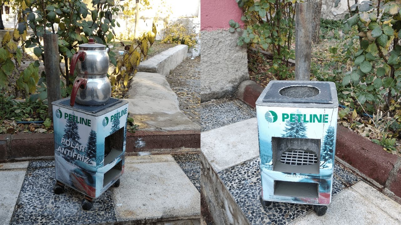 Bahçeniz İçin Dumansız Taşınabilir Beton Ocak: Adım Adım Yapımı . How To Make A Smokless Wood Stove.