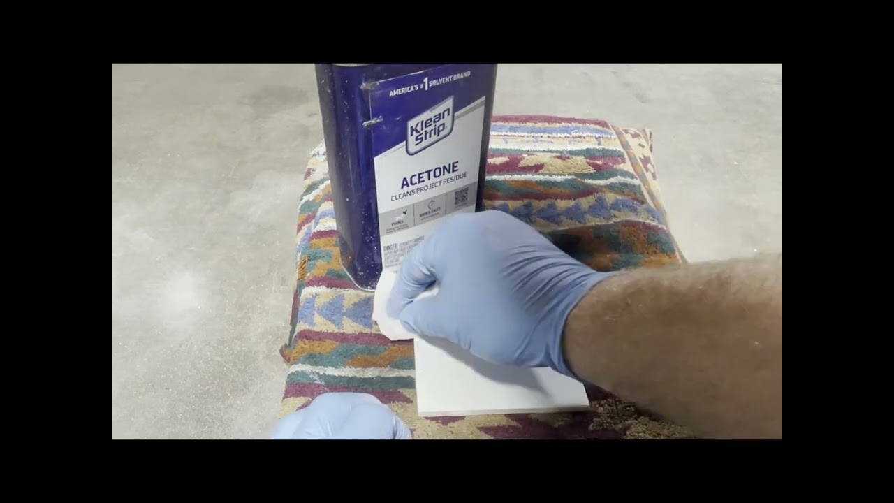 How to apply Titanium Dioxide on to a tile for laser etching.