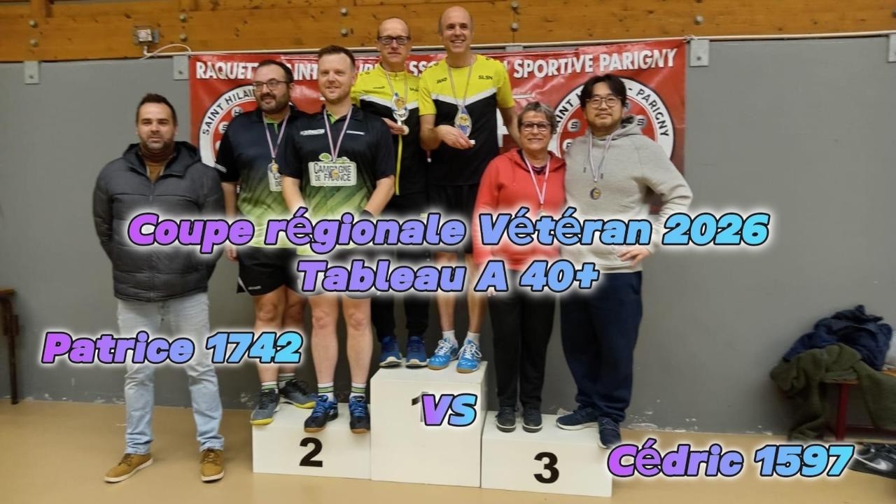 Coupe régionale Vétéran 2026 à St Hilaire du Harcouët (50) - Match contre Cédric LEMOEL