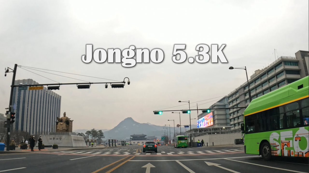 Jongno Drive 5.3K, Seoul Special City in Korea. 서울시 종로구