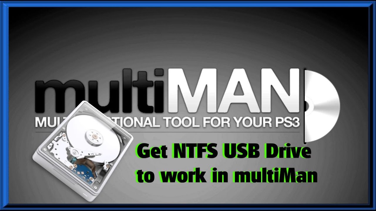 Как заставить (некоторые) USB-накопители NTFS работать в Multiman (не все будут!) Прочитайте опис...