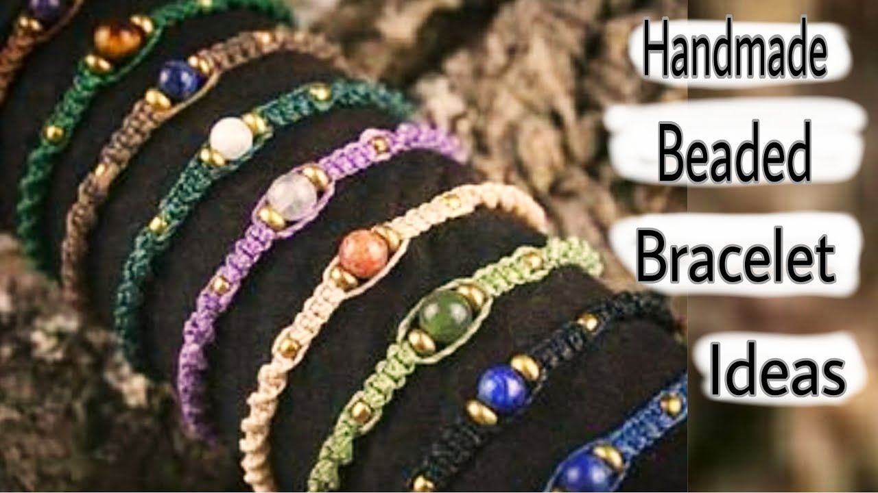 How To Make Beaded Macrame Bracelet At Home | Handmade Bracelet Ideas | Creation&you