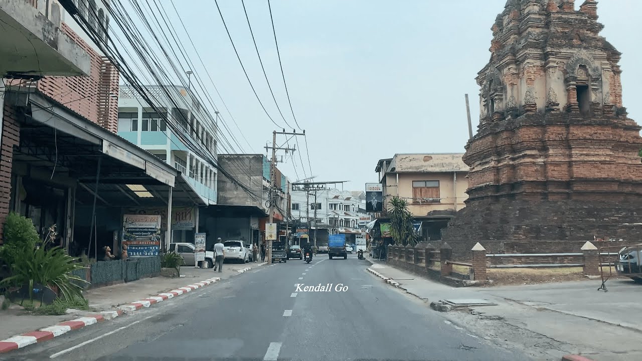 【Driving view - Thailand】street view，ChiangMai   #152