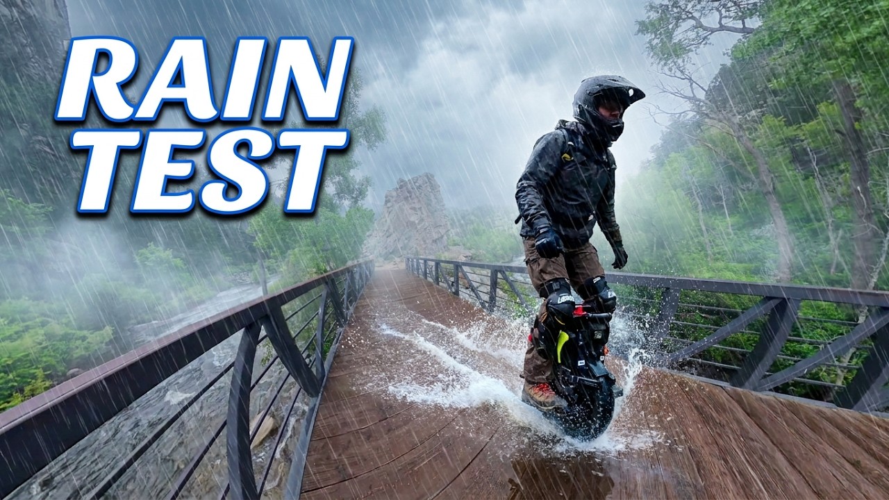 Riding the Storm: Veteran Lynx EUC + Insta360 X5 vs Rain | Boulder Creek Path