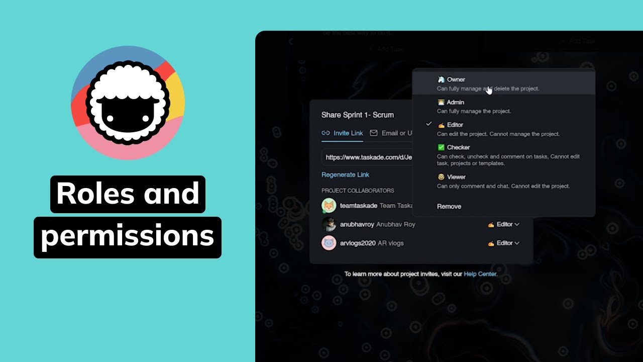 What are Taskade’s user roles and permissions? 🔒