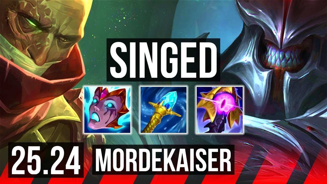 SINGED vs MORDEKAISER (TOP) | KR Master | 25.24