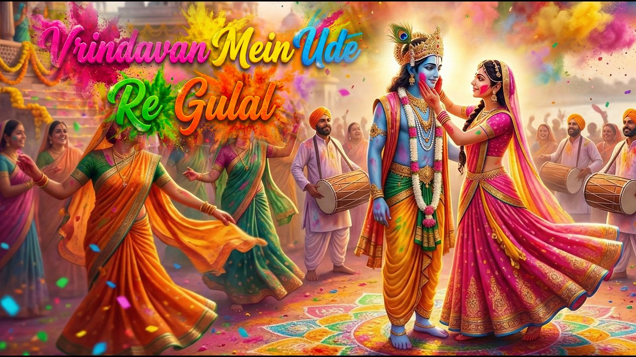 Vrindavan Mein Ude Re Gulal | वृन्दावन में उड़े रे गुलाल कह दो राधा रानी से | Holi Bhajan #holi