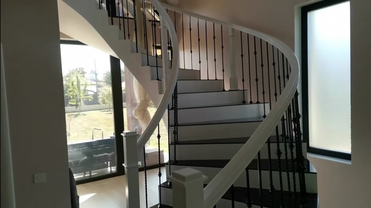 Cum se face o balustradă din lemn și metal la o scara elicoidală, episodul 4.