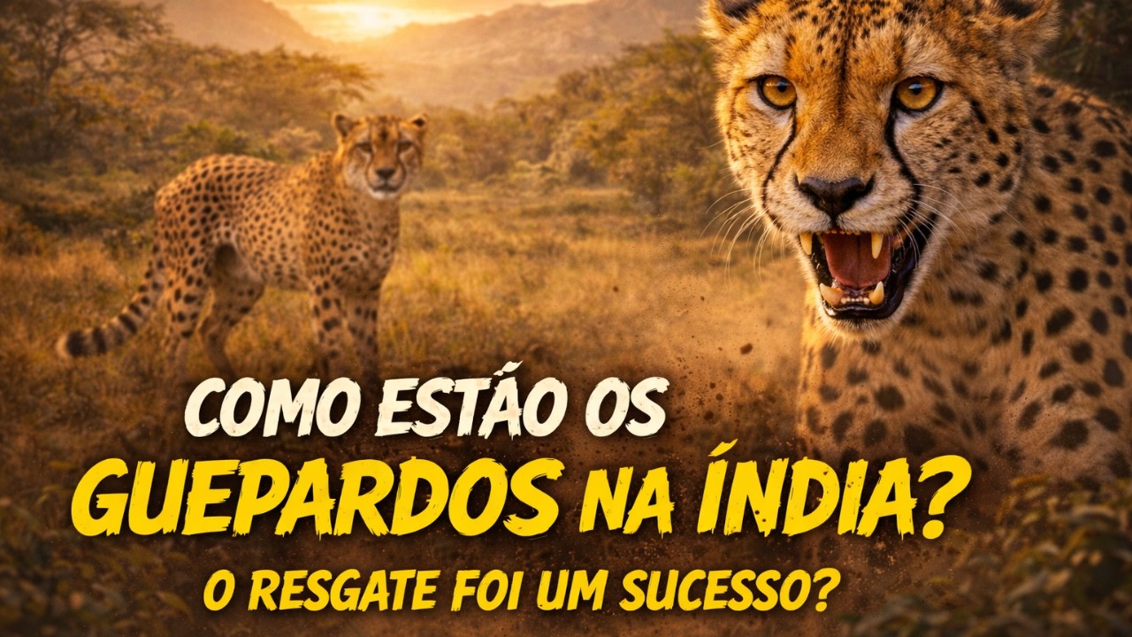 COMO ESTÃO OS GUEPARDOS QUE FORAM LEVADOS PARA A INDIA?