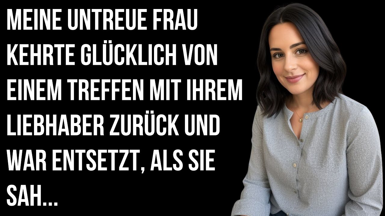 Meine untreue Frau kam fröhlich vom Date zurück und erstarrte, als sie sah...