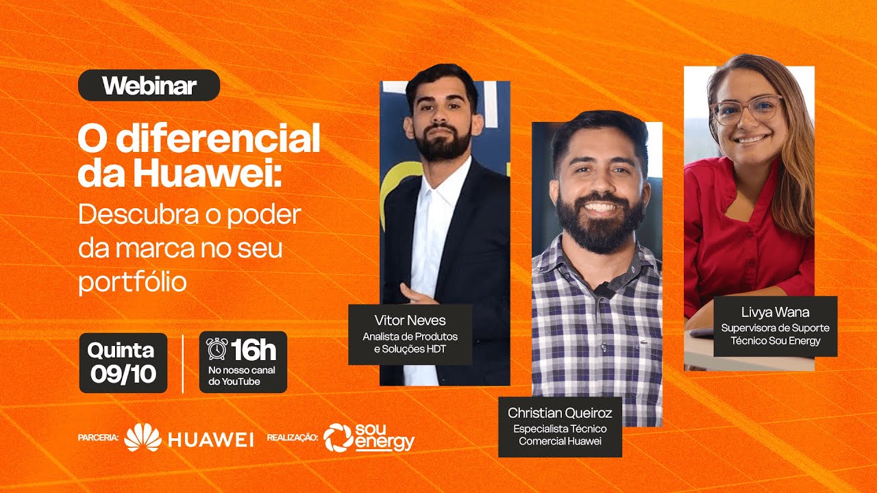 Webinar - O Diferencial Huawei no seu Portfólio