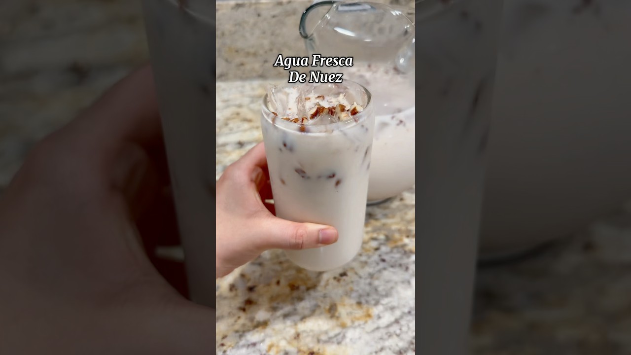 Agua fresca de nuez #aguasfrescas #recetasfaciles #shorts