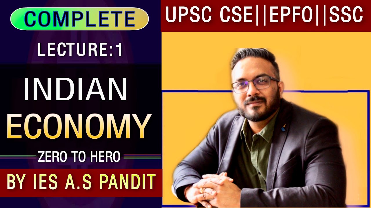 INDIAN ECONOMY by UPSC Topper | ऐसे ECONOMICS कभी नहीं पढ़ी होग़ी| Crack IAS/EPFO/IAS/SSC