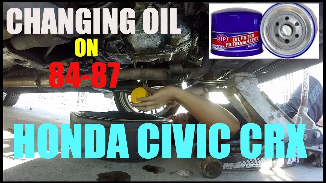 Changing Oil on 84-87 Honda Civic CRX | DIY
