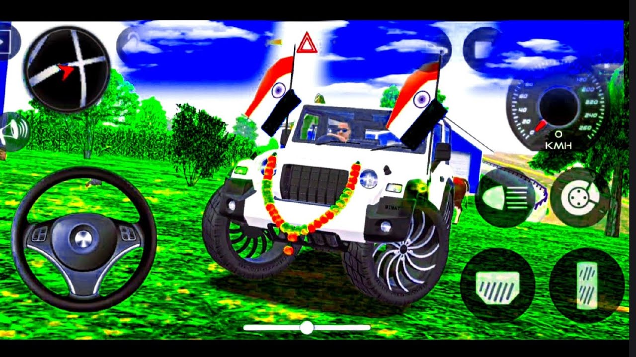 Modified Mahindra Thar😈Games:India White Thar (Gadi Wala Games) Car Game Android Game - #2026